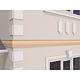 Brau decorativ de exterior FP319, polistiren EPS100 + mortar, 180 x 40 x 2000 mm