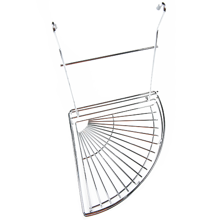 Suport bucatarie de colt, metal, cromat, 1 polita 