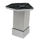 Picior patrat cu flansa pentagon 40 x 40 x 100 mm