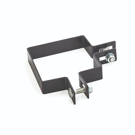 Clema prindere colt gard din otel galvanizat, negru, 70 x 70 mm 