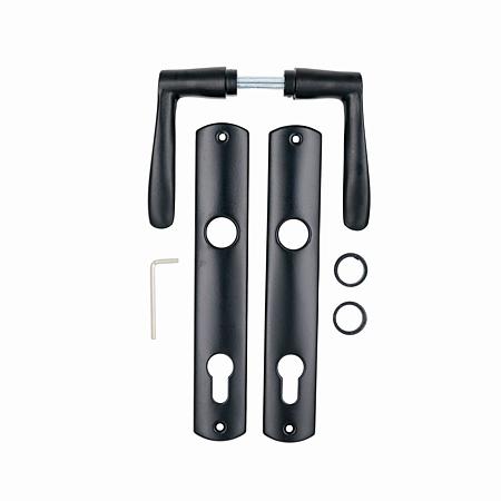 Maner tip sild pentru cilindru, aluminiu, negru, 90 mm