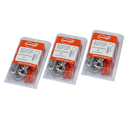 Diblu MQ, 6 x 30 mm, cu carlig tip C, 4 x 50 mm, 8 BUC