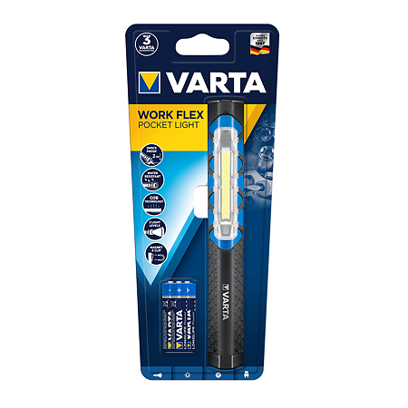 Lanterna Led Varta Work Flex Pocket light, 110 lm