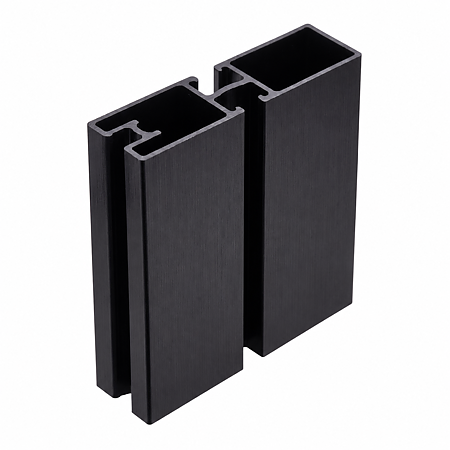 Profil vertical Sclim, aluminiu, negru, 3 m
