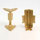 Set accesorii unghi 90 grade Gola U, plastic, auriu