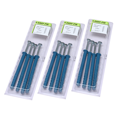 Diblu surub cui, tip Z, nylon, 8 x 100 mm, 4 buc