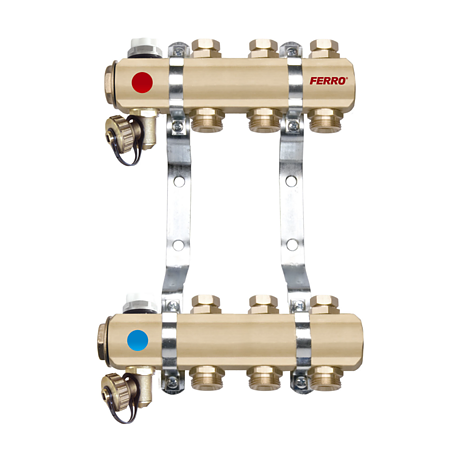 Distribuitor RO03S Ferro, 3 circuite, alama, 1 inch