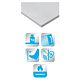 Placa gips armat pentru pereti Knauf Vidiwall, grosime 10 mm, 2600 x 1200 mm