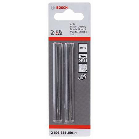 Set 2 cutite pentru rindea reversibila Bosch, 82,4 mm x 5,5 mm