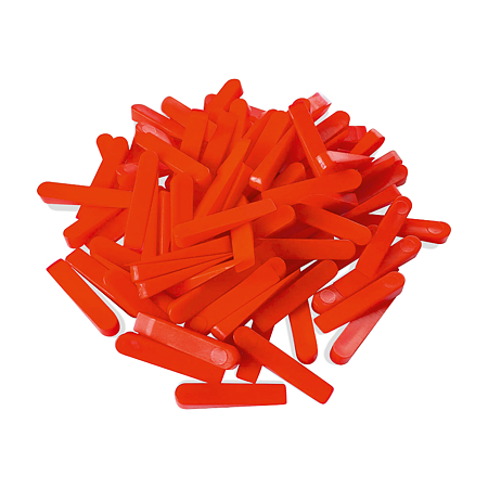 Pana sistem de nivelare pentru placi ceramice, plastic, rosu, 1-5 mm, 100 bucati