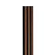 Panou riflaj acustic Stejar de Aur, MDF, suport feltru 8 mm, interior, 2600 x 144 x 20 mm