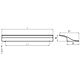 Maner AA341 192 mm, aluminiu mat
