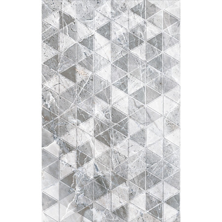 Faianta decorativa Kai Ceramics Jasper, finisaj lucios, gri, dreptunghiulara, grosime 8 mm, 25 x 40 cm