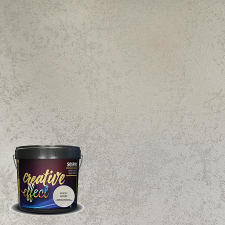 Vopsea decorativa cu aspect sablat metalizat, Deko Creative Effect Sospiri Whole Wheat, 1.25 l