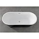 Cada baie freestanding Sanotechnik, ovala, negru, 170 x 75 x 58 cm