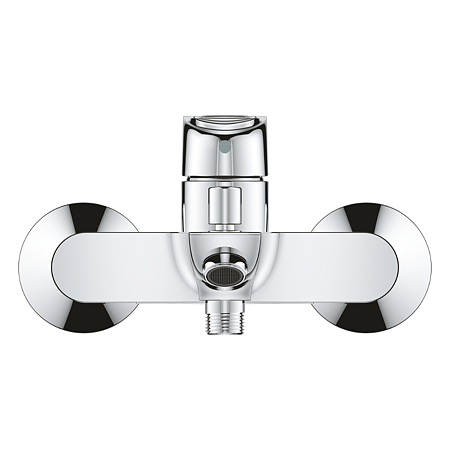 Baterie pentru cada Grohe Start Loop, monocomanda, alama, argintiu, cartus ceramic 35 mm