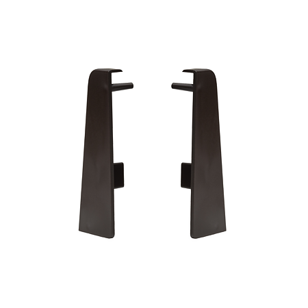 Set terminatie plinta parchet stanga/dreapta Set, wenge, MDF, 60 x 19 mm, 4 bucati/set
