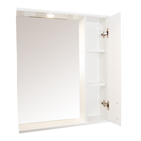 Oglinda cu dulap baie Badenmob Seria 172, MDF/PAL, alb, 1 usa, 3 polite, 60 x 14 x 71 cm
