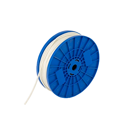 Franghie tip cordelina, alba, grosime 6 mm