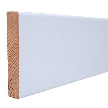 Plinta parchet, MDF, alb, 2800 x 80 x 16 mm
