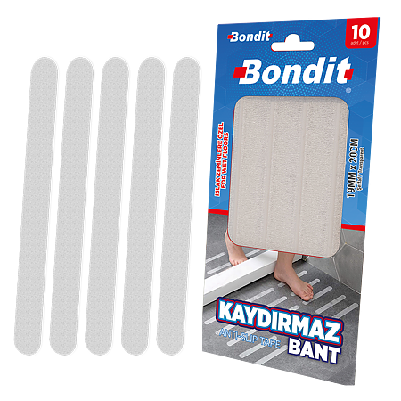 Banda antiderapanta Bondit, interior, PVC, 19 mm x 20 cm