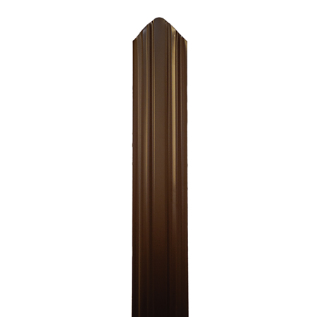 Sipca metalica gard, otel galvanizat, zincat, maro, RAL 8017, 0.45 mm, 1500 x 92 mm