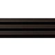 Panou riflaj acustic Stejar Wenge, MDF, suport feltru 8 mm, interior, 2600 x 144 x 20 mm
