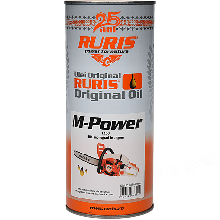 Ulei pentru ungere lant drujba / motofierastrau, Ruris M-Power, 1 L