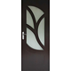 Usa interior celulara cu geam Pamate M044, reversibila, MDF, wenge, toc fix, 200 x 70 x 3.5 cm