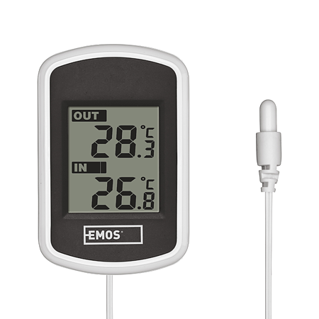Statie meteo digitala Emos, interior - exterior, ecran digital, emitator extern