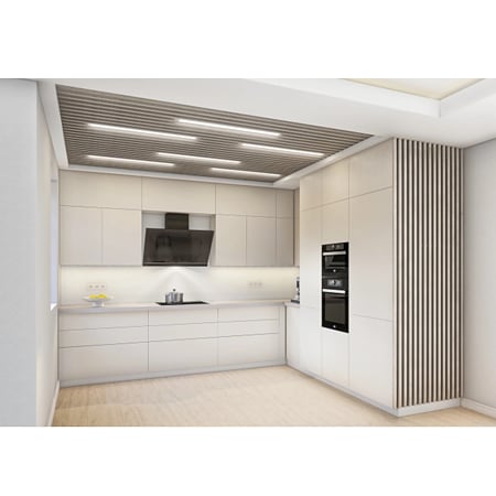 Panou riflaj acustic Stejar Stary, MDF, suport feltru 8mm, interior, 2600 x 144 x 20 mm