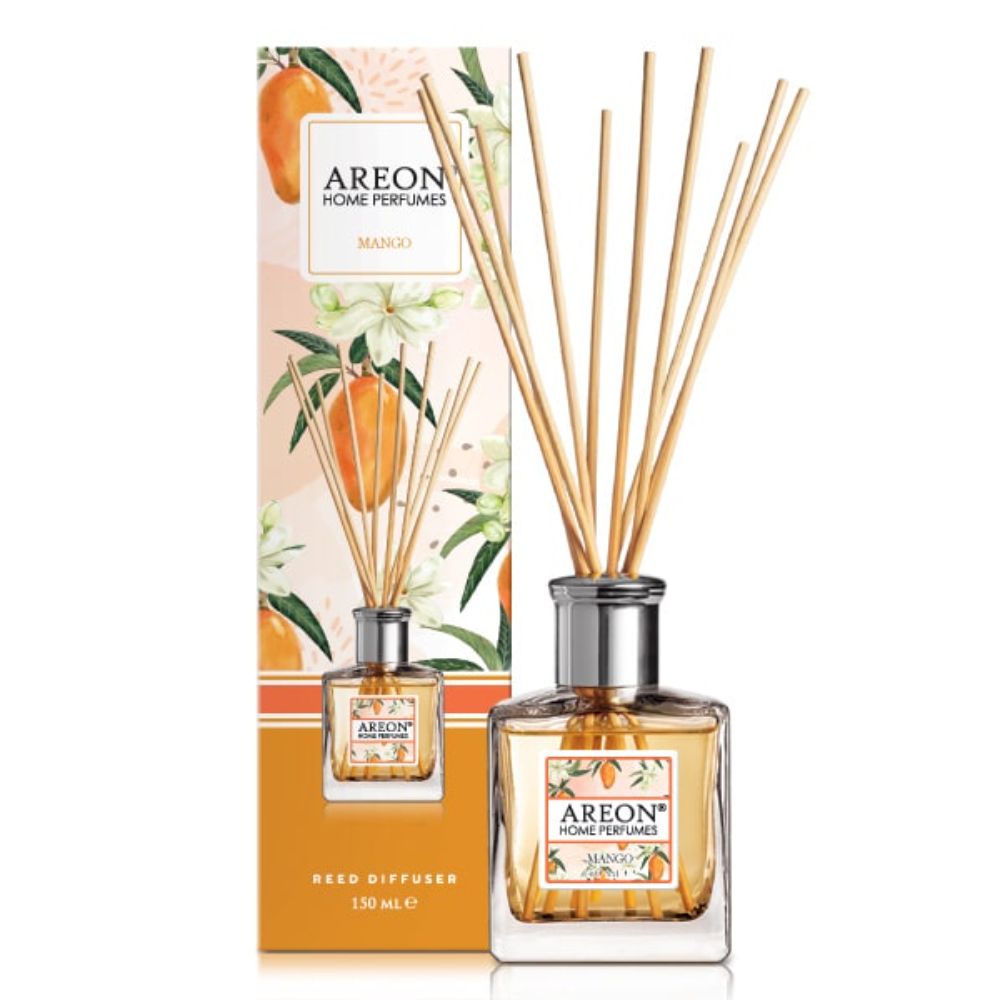 Odorizant cu betisoare Areon Home Perfume, Mango, 150 ml