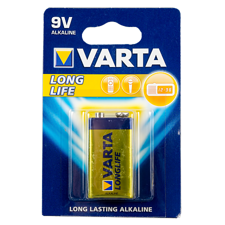 Baterie Varta Longlife, alcalina, 9 V Baterie Varta Longlife, alcalina, 9 V