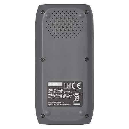 Incarcator universal pentru baterii Emos, 2000 mAh, 2 sloturi