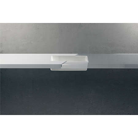 Lavoar baie Betacryl Stone Classic White BB R 619, compozit, dreptunghiular, alb, 53.2 x 50 x 12.5 cm