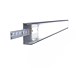 Profil banda led Listello, tip U, aluminiu, montaj incastrat, argintiu, 8.2 x 19 mm, 2,7 m