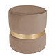 Taburet Ring, inel auriu, stofa grej H44 , rotund, 38 x 38 x 40 cm