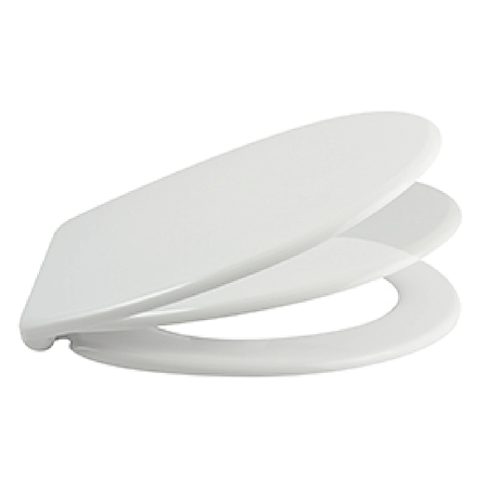 Capac pentru WC MSV Selecta, duroplast, sistem easy close, alb,  45 x 37 cm