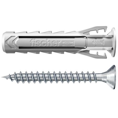 Diblu din nailon cu surub Fischer SX Plus, 6 x 30 mm, 15 bucati