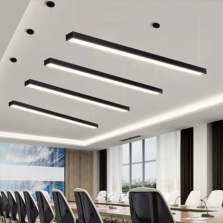 Lampa LED lineara de birou Fucida FD-36W/100A/840L/BK, 36 W, negru, 1200 x 100 x 55 mm