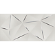 Faianta decorativa Cesarom Colorline gri mat, design geometric 3D, 25 × 50 cm