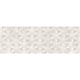 Faianta decorativa baie Orleans Bianco, rectificata, glazurata, crem, lucios, decor cu model, 30 x 90 cm