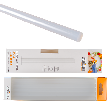 Batoane silicon Steinel Crystal pentru pistol de lipit, transparent,11 x 250 mm, set 10 buc