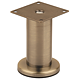 Picior mobilier Teko CL004, otel, alama antic, 42 x 100 mm