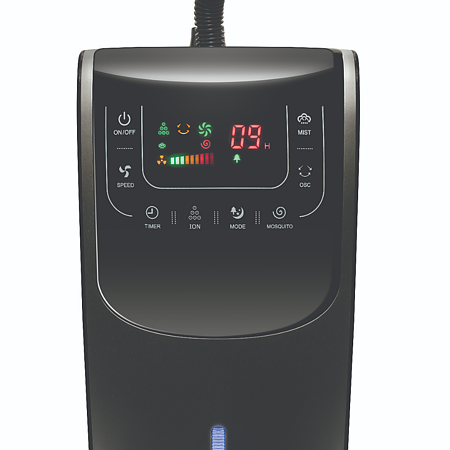 Ventilator cu umidificator Home, 90W, 3 trepte, negru, 45 x 40 x 135 cm Ventilator cu umidificator Home, 90W, 3 trepte, negru, 45 x 40 x 135 cm