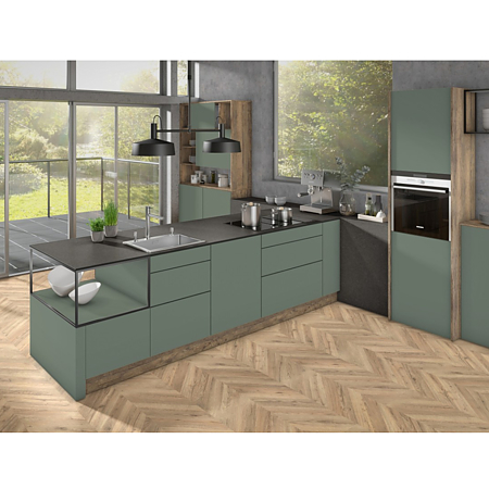 Blat de lucru compact laminat Egger F247 ST76 Bazalt de munte antracit, miez negru, mat, 4100 x 650 x 12 mm