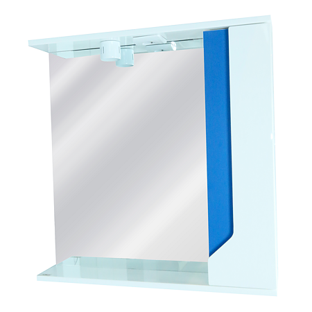 Oglinda si dulap albastru 65 cm