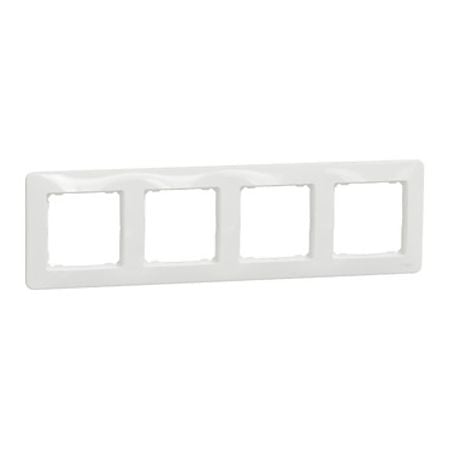Rama ornamentala Schneider Sedna SDD311804, 4 module, alb, 85 x 298 x 10 mm