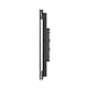 Panou intrerupator dublu Livolo VL-P702-2W/B/A/I, sticla securizata, negru