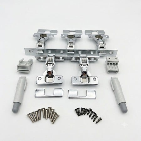 Kit amortizoare Smove + 5 balamale de interior Exedra Gravity, nichel